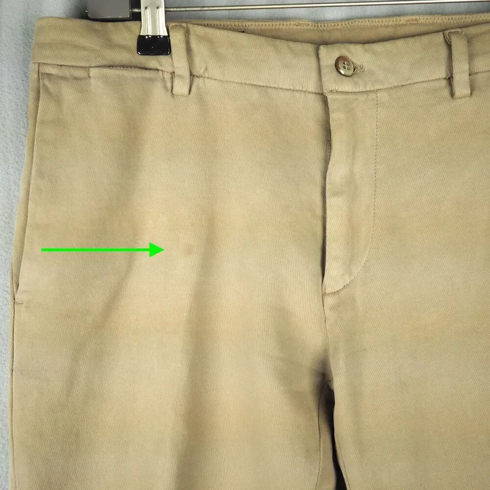 Mason's Em's Jersey Cotton Stretch Chino Pants Mens EU 48 US 32 Beige New York